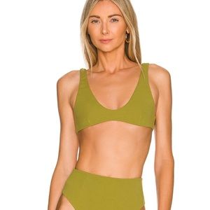 NWT Haight Juliana Bikini Top in Aloe Green